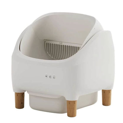 Automatic Intelligent Litter Box Semi-closed Drawer Shovel-free Cat Toilet